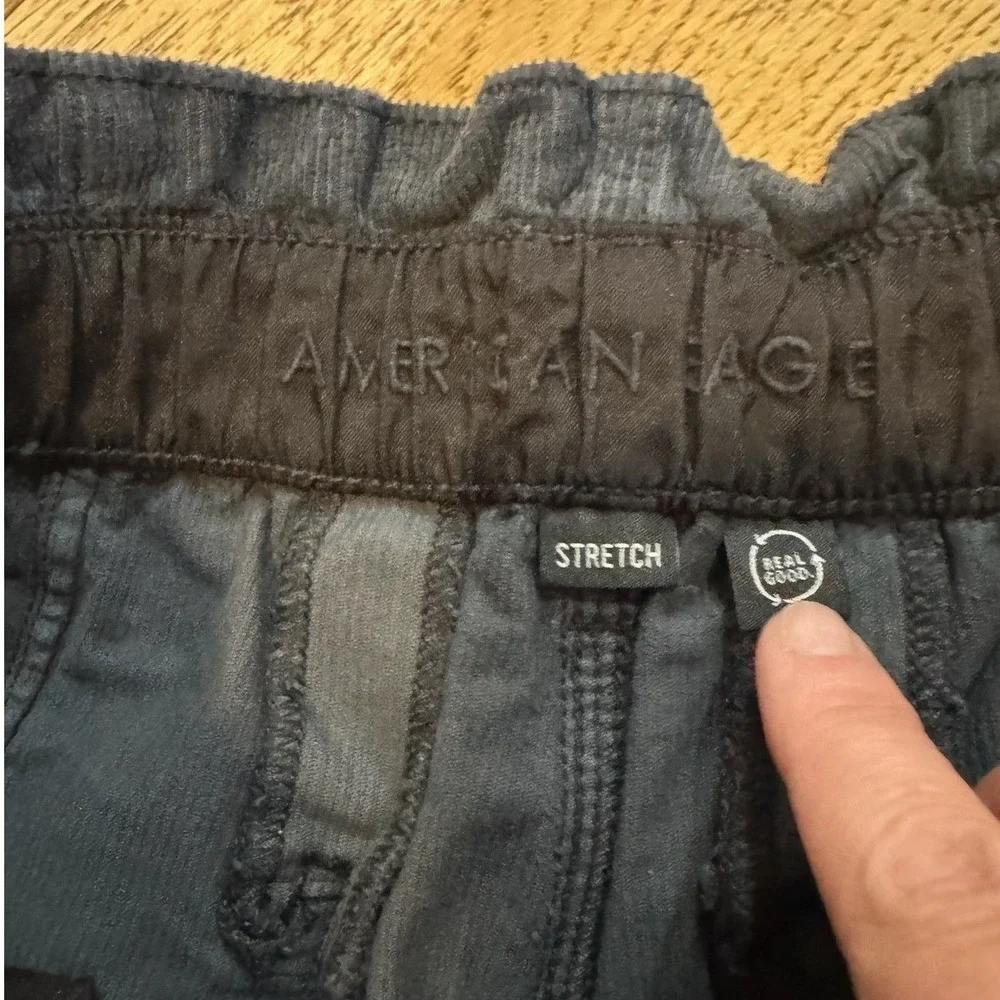American Eagle Outfitters Corduroy Wide Leg Barrel Pants Stretch Size‎ 2 (1001)